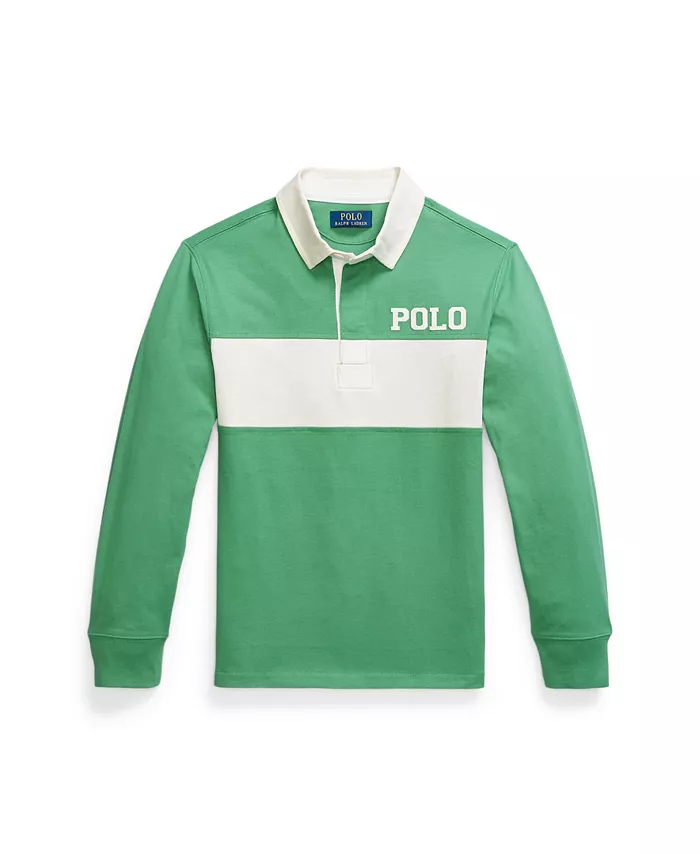 

Рубашка-поло регби для мальчиков с аппликацией логотипа Big Boys Polo Ralph Lauren, зеленый