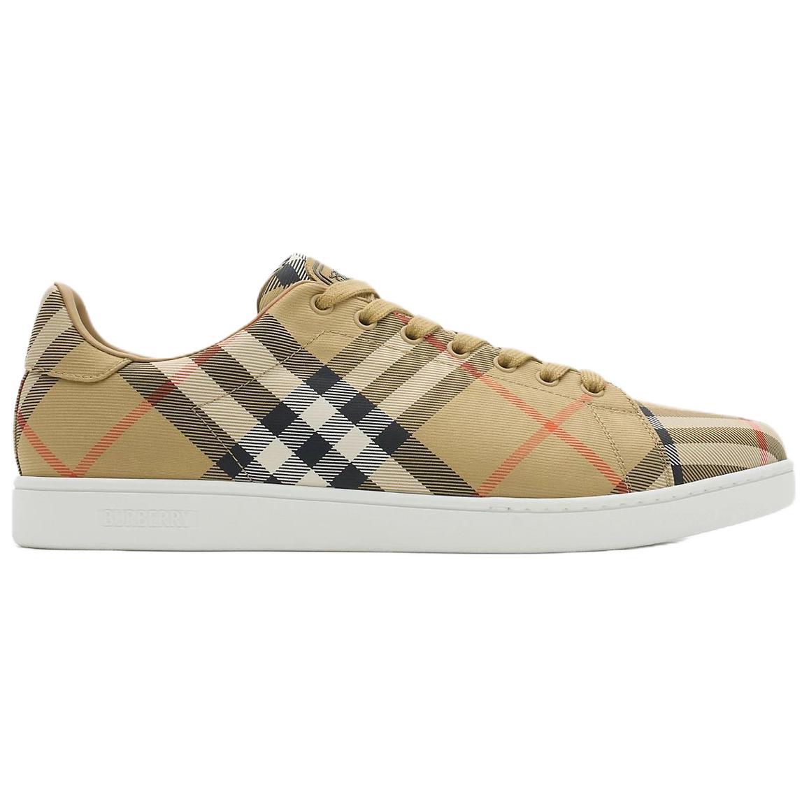 Burberry Кроссовки для скейтбординга мужские Set Low top бежевые — фото 3