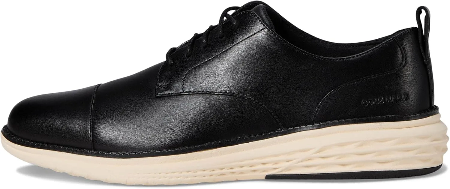 Мужские туфли Cole Haan-Grandhurrion Cap Toe Oxford, черный/слоновая кость — фото 4