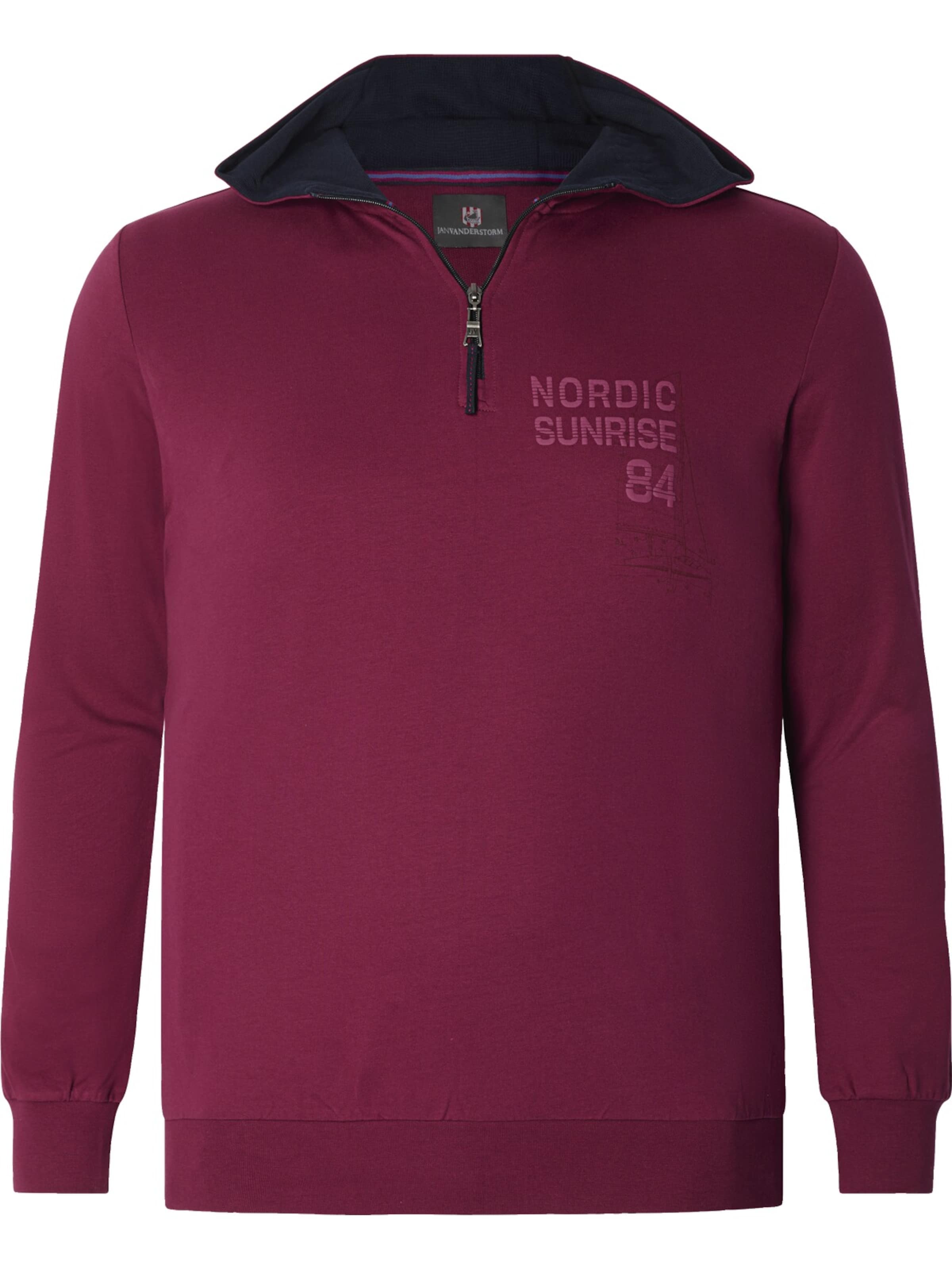 

Jan Vanderstorm Свитшот 'Korbenkt' в темно-красном цвете