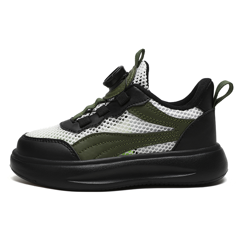 

Дышащие низкие повседневные кроссовки для детей TONYBEAR, черный/зеленый