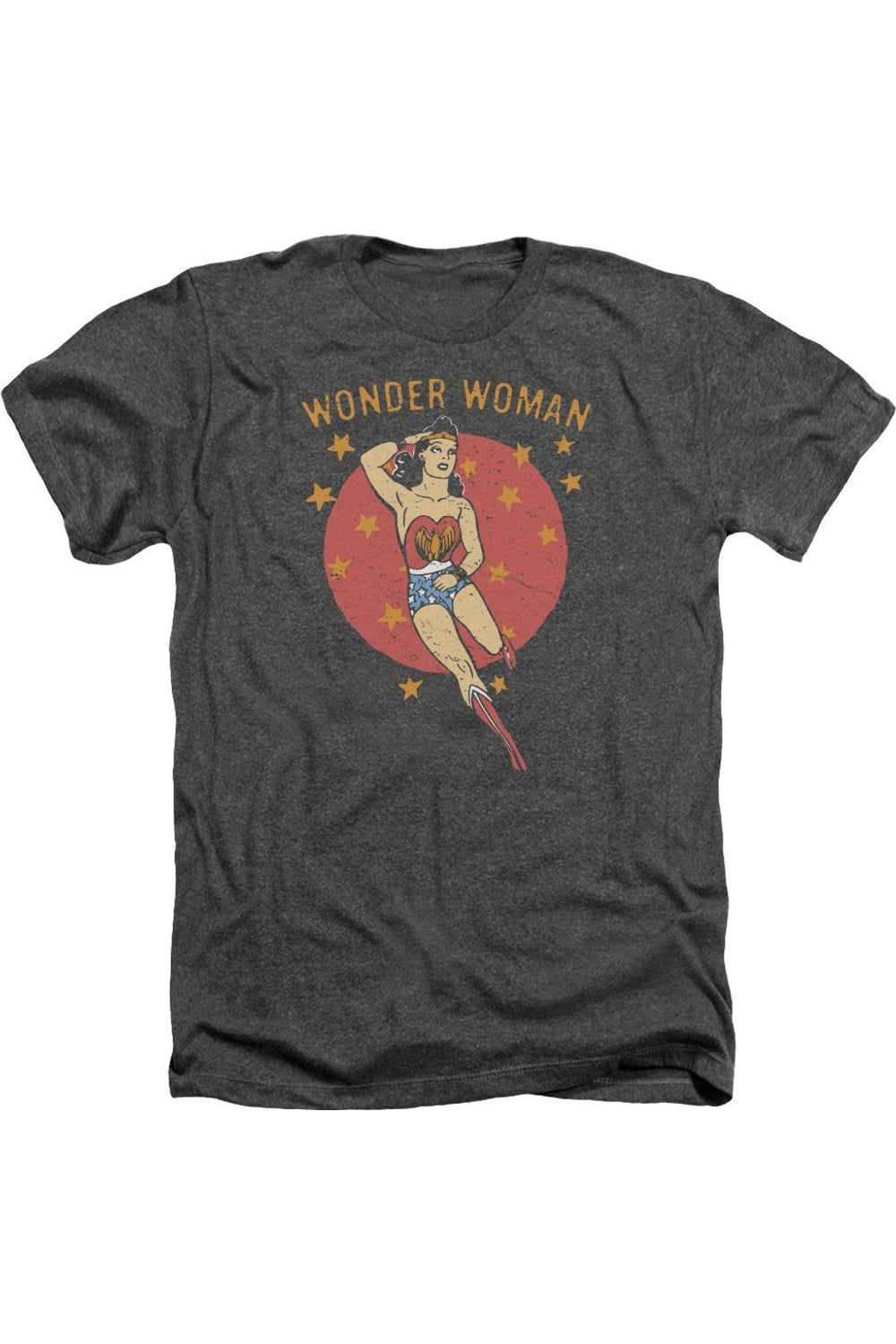 

DC Comics Wonder Woman Circle Adult Heather Tee / Футболка Gildan, цвет charcoal