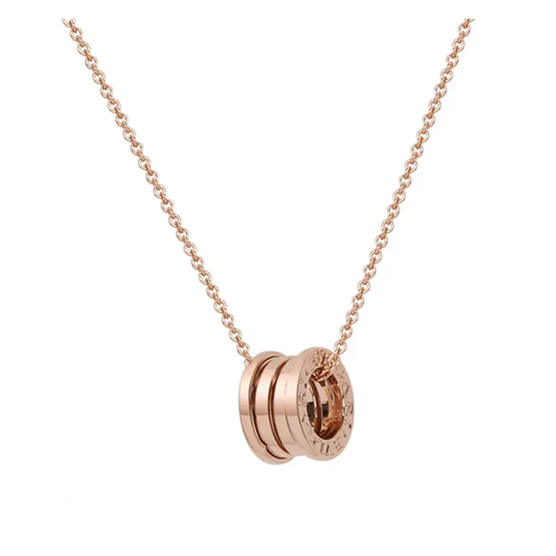 BVLGARI Колье-пружинка из розового золота 18 карат B.Zero1 унисекс розовое золото — фото 2