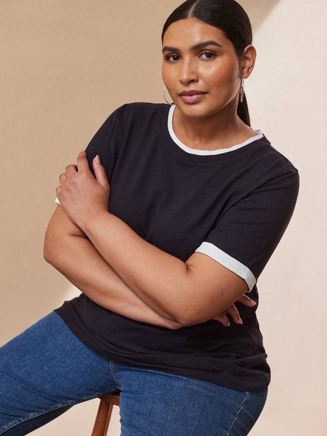 

Футболка Curve с цветным контрастом Live Unlimited, Blue