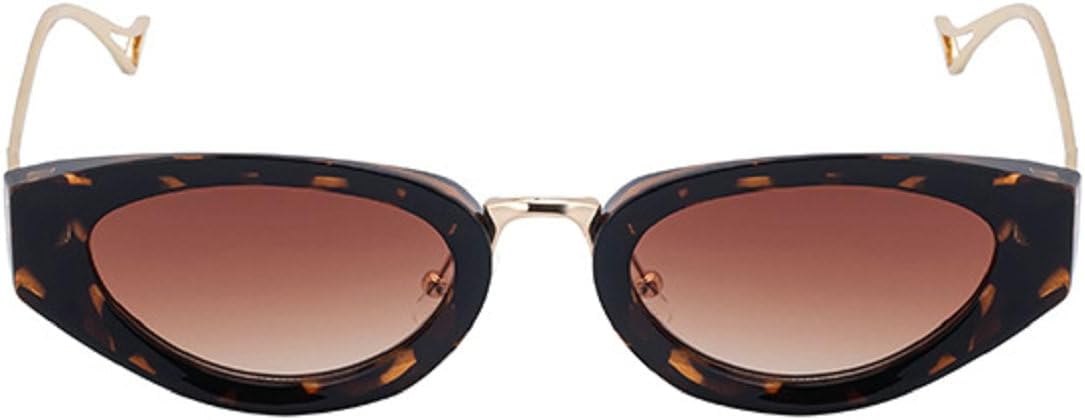 

Сексуальные солнцезащитные очки в стиле панк с овальной оправой «кошачий глаз» для женщин, роскошные винтажные солнцезащитные очки в металлической оправе, классические очки UV400 3521 Melrose, Leopard