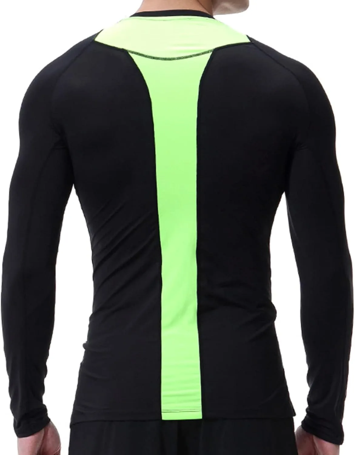 

Kaerm мужская футболка с длинным рукавом Slim Fit Quick Dry Color Block