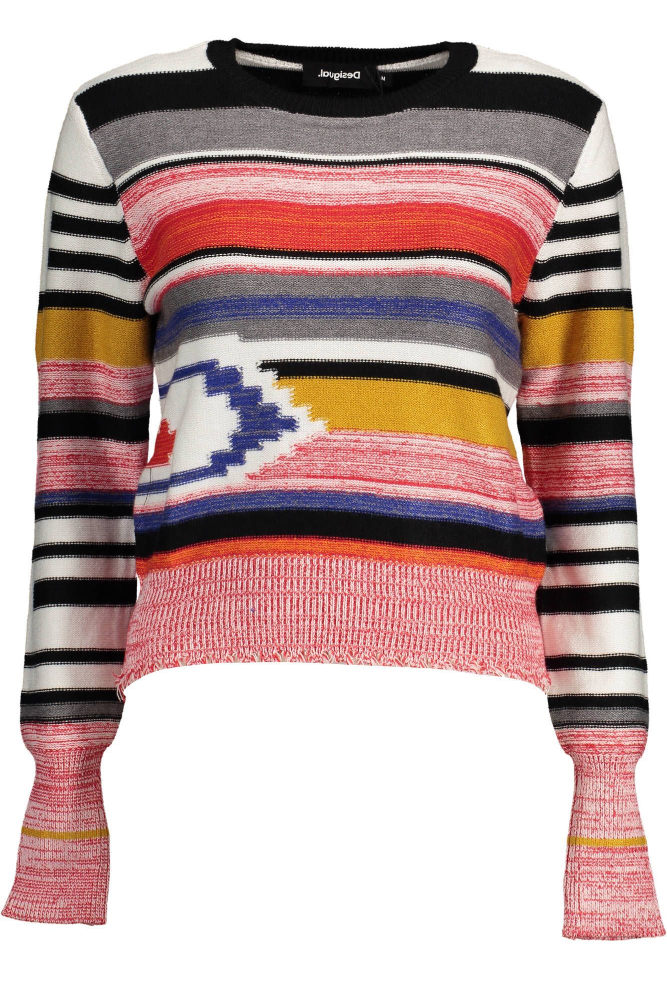 

Красный вискозный женский свитер Desigual