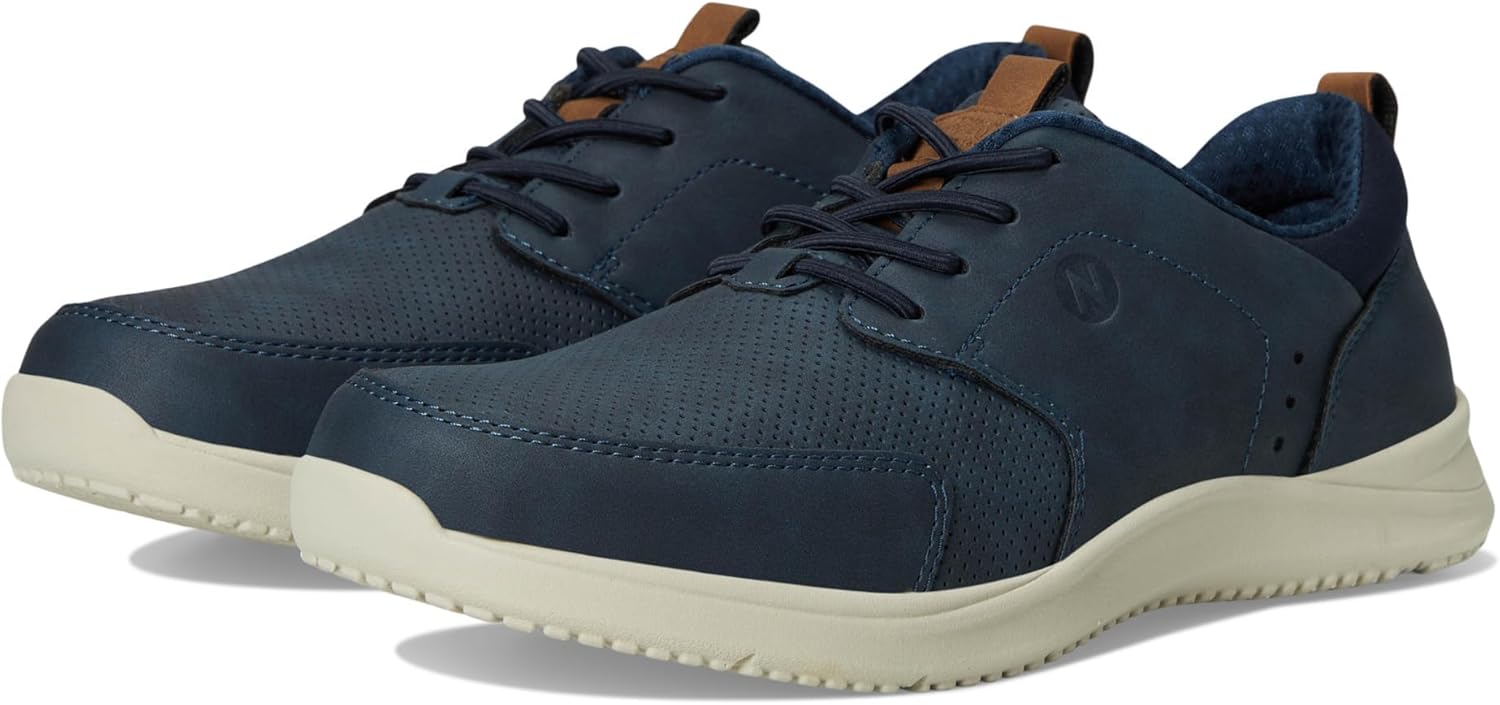 

Мужские оксфорды Nunn Bush Conway с мокасиновой носочной частью, повседневные, с шнуровкой, легкие, спортивного стиля, темно-синий