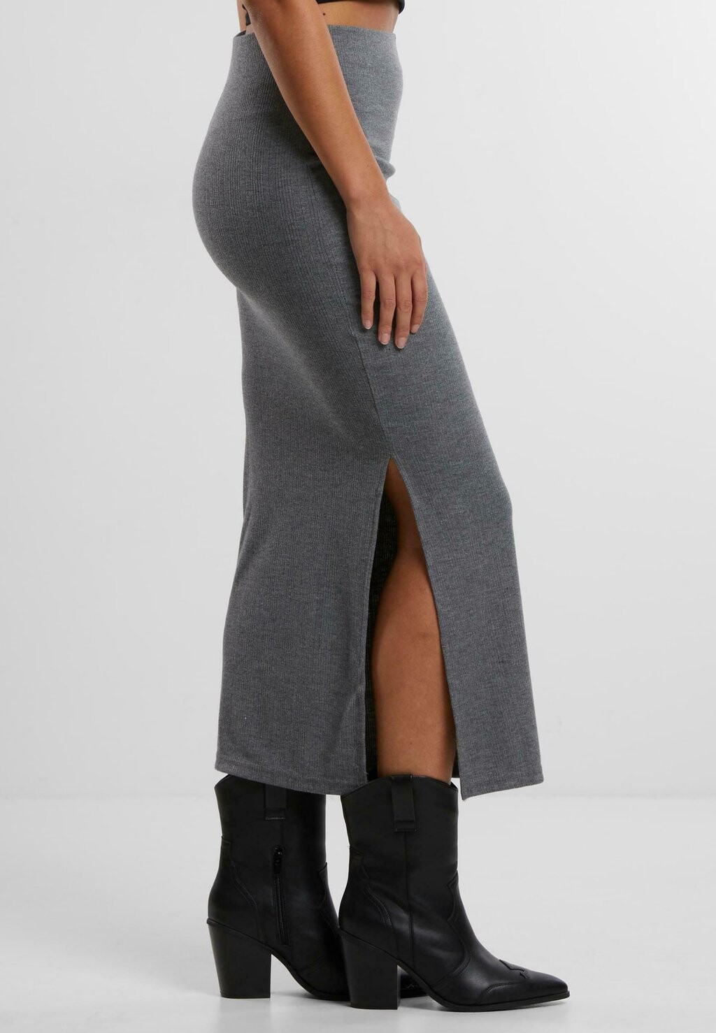 

Юбка-карандаш HIGH SLIT Urban Classics, темно-серый