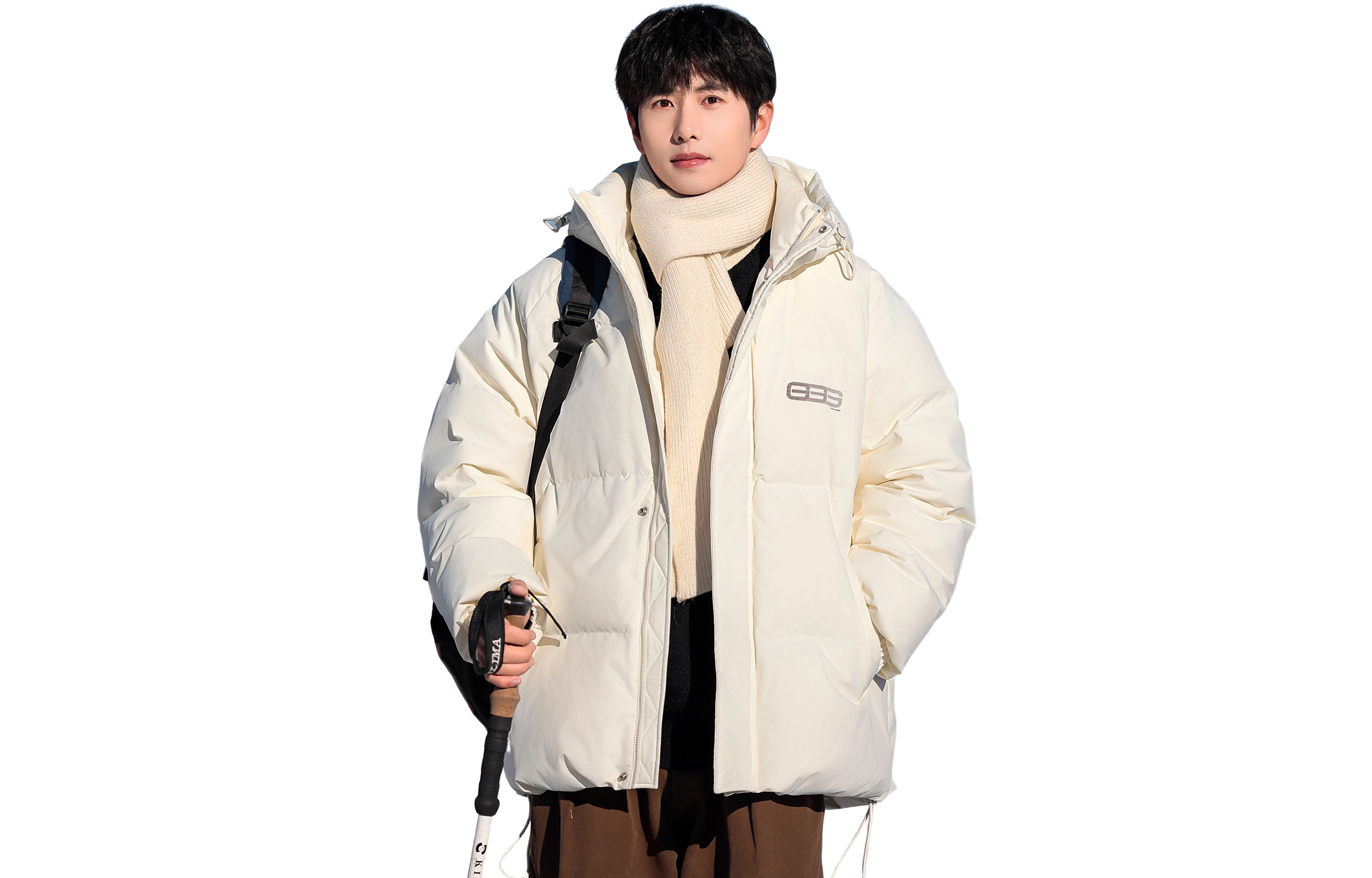 

WARRIOR Пуховик Huichao Wings Collection Унисекс, White Cropped