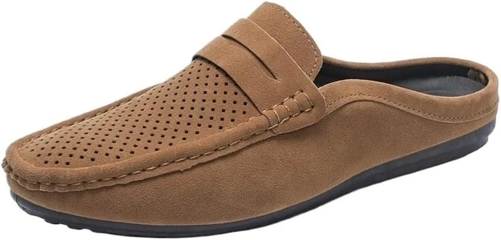 Лоферы замшевые с перфорацией, Brown DHFIRUFSHLO