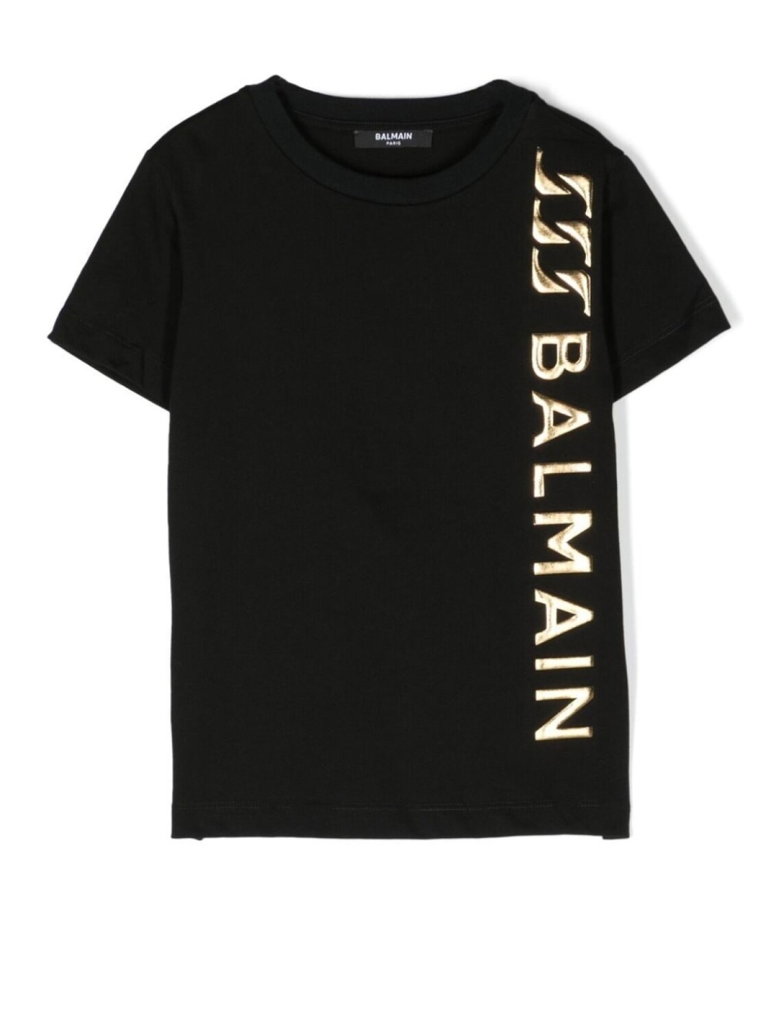 

Футболка с нашивкой-логотипом Balmain Kids, черный