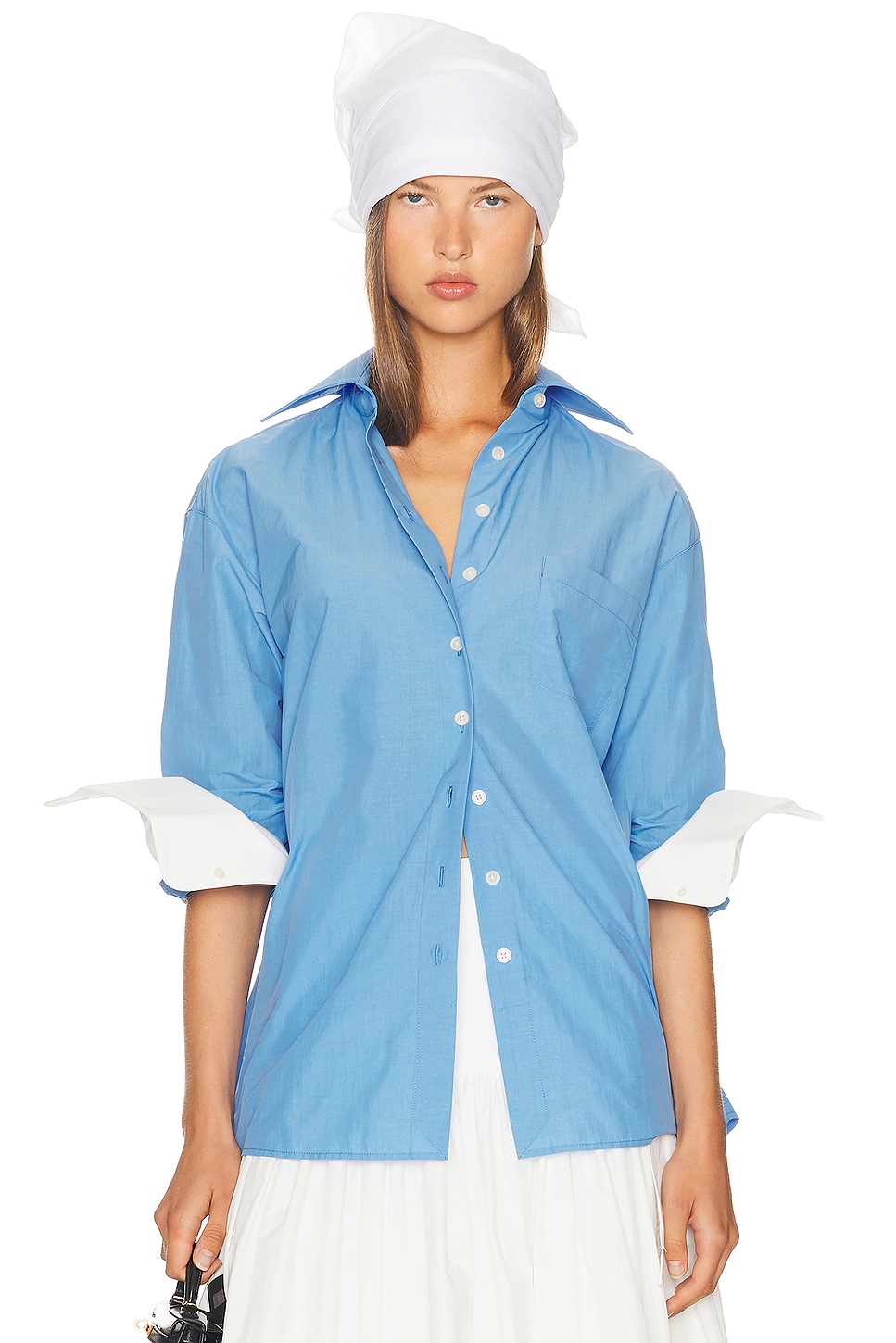 

Классическая оверсайз рубашка из тех поплина Helsa, Classic Blue