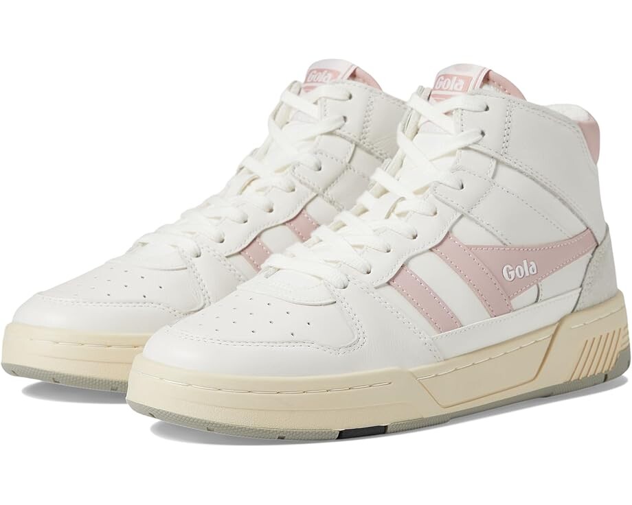 

Кроссовки Gola Allcourt High, цвет White/Chalk Pink