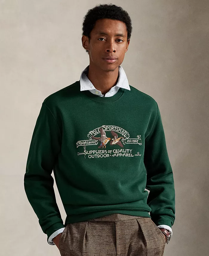 

Мужская поло Sportsman флисовая толстовка Polo Ralph Lauren, зеленый