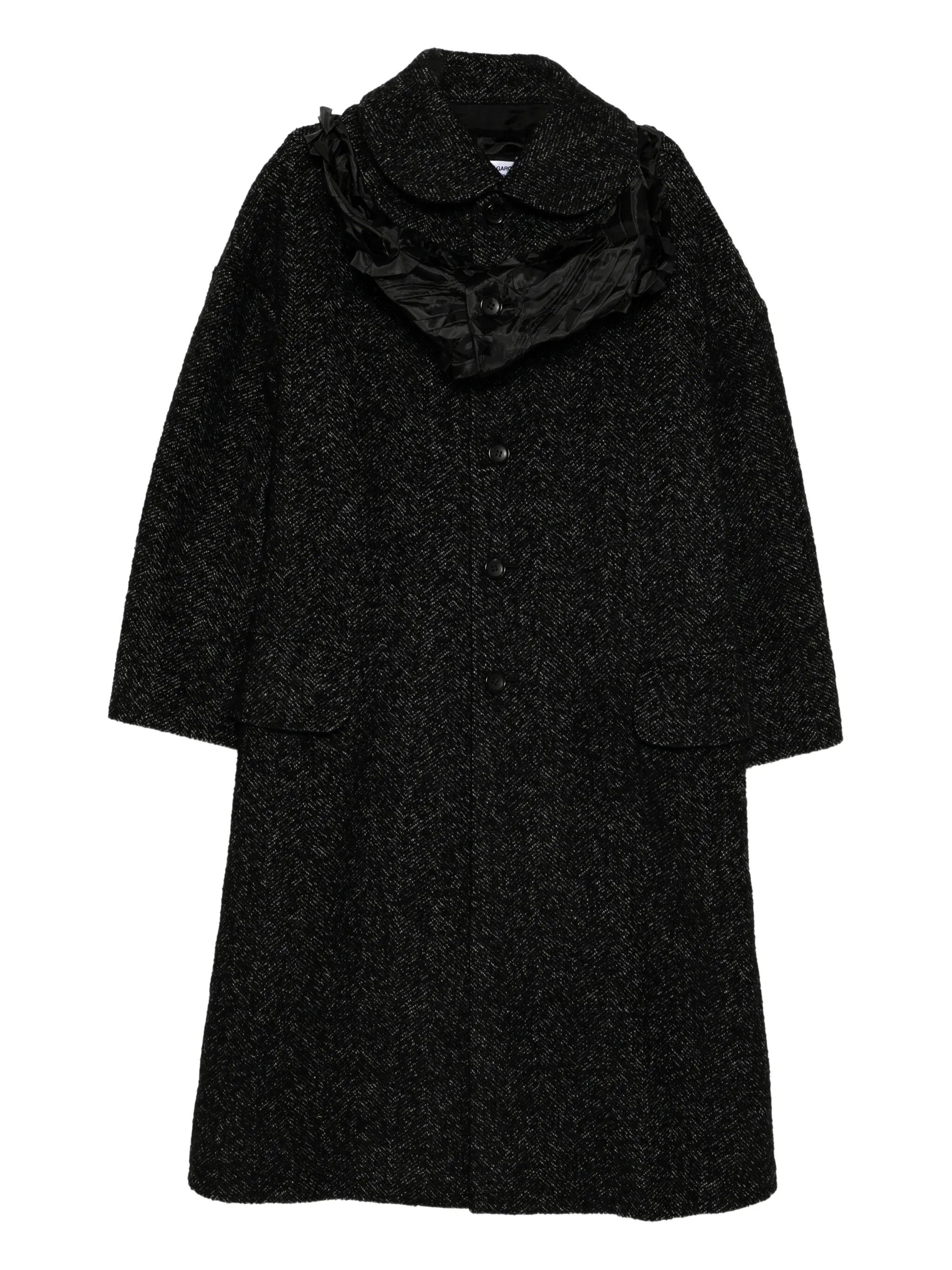 

Однобортное пальто Comme Des Garçons Comme Des Garçons, черный