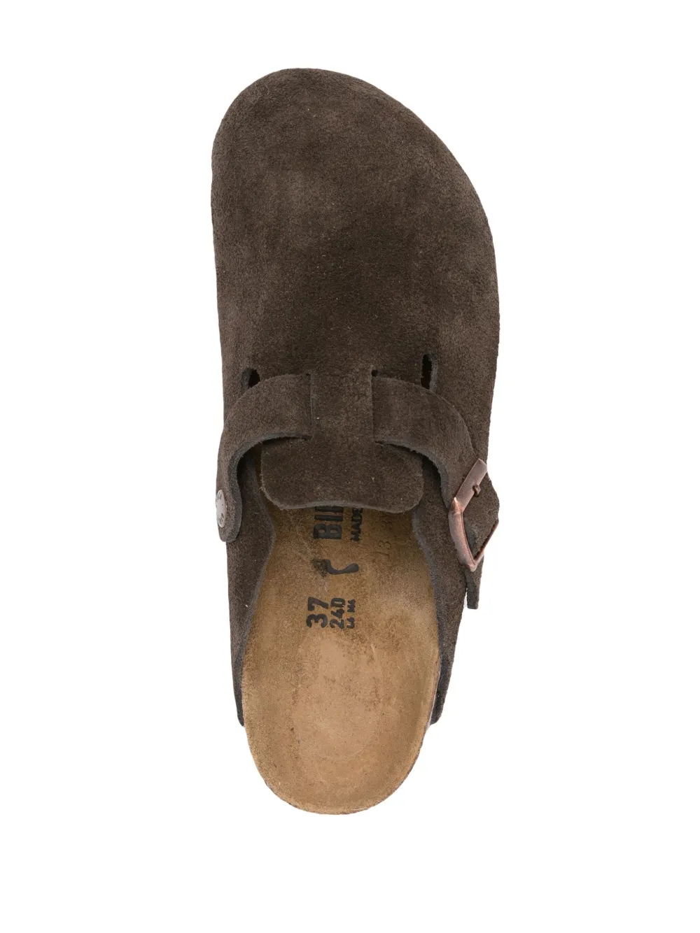 Замшевые слиперы Boston BIRKENSTOCK, коричневый — фото 4