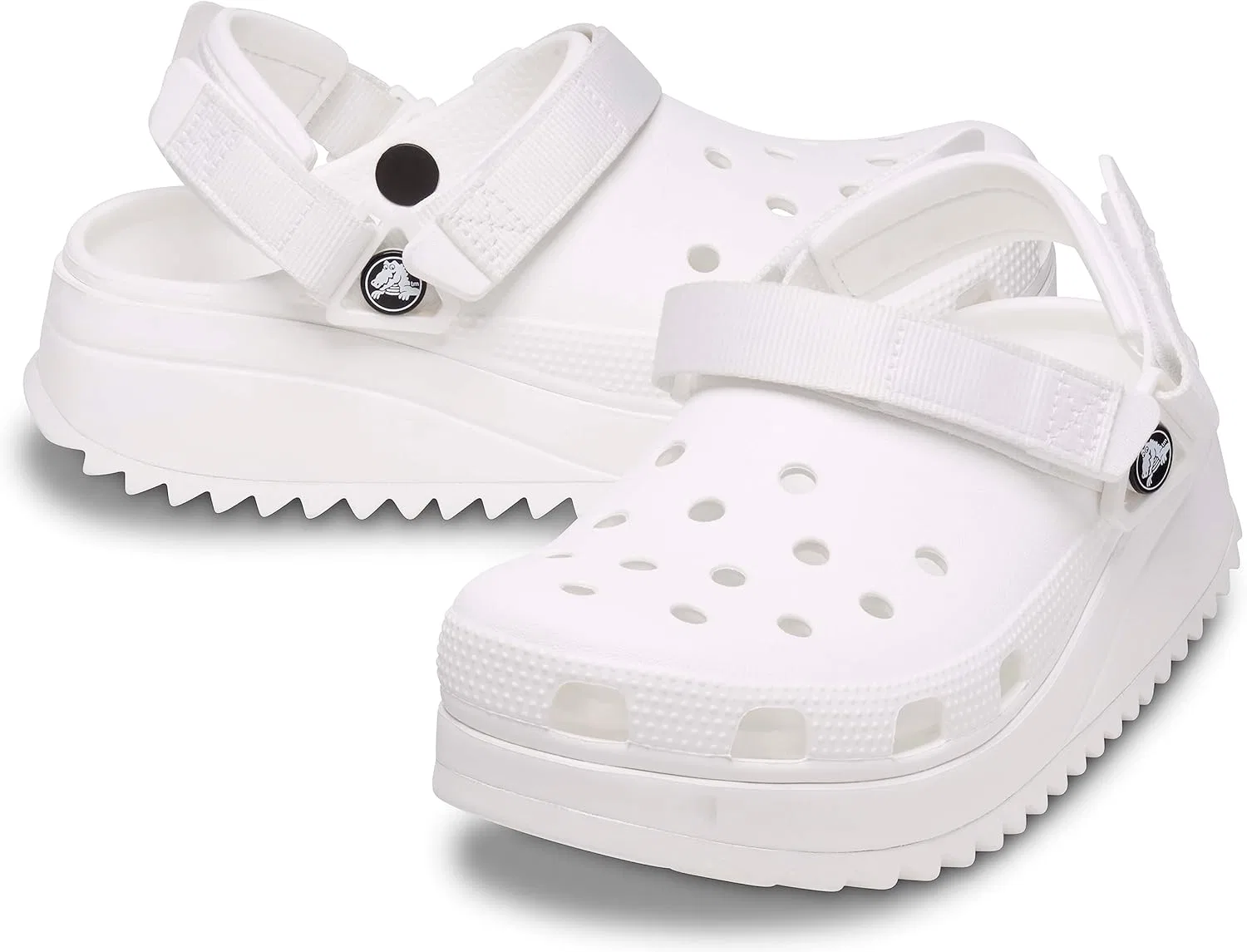 Кроксы Unisex Classic Hiker Clog Crocs, White — фото 4