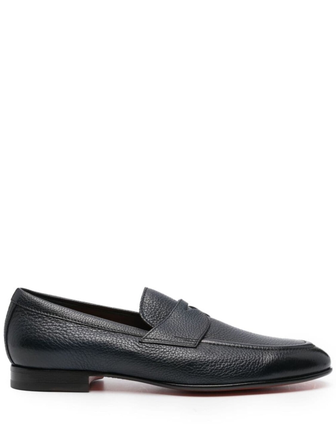 

Santoni лоферы из зернистой кожи, синий