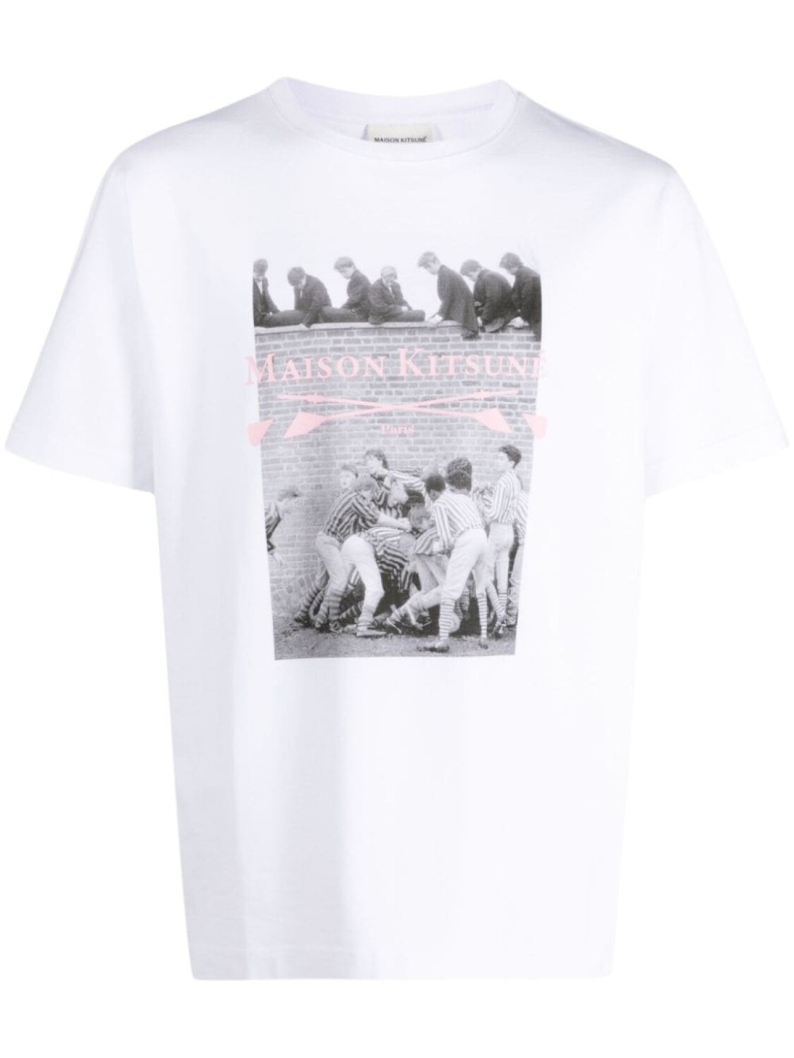 

Maison Kitsuné Photograph Comfort cotton T-shirt, белый