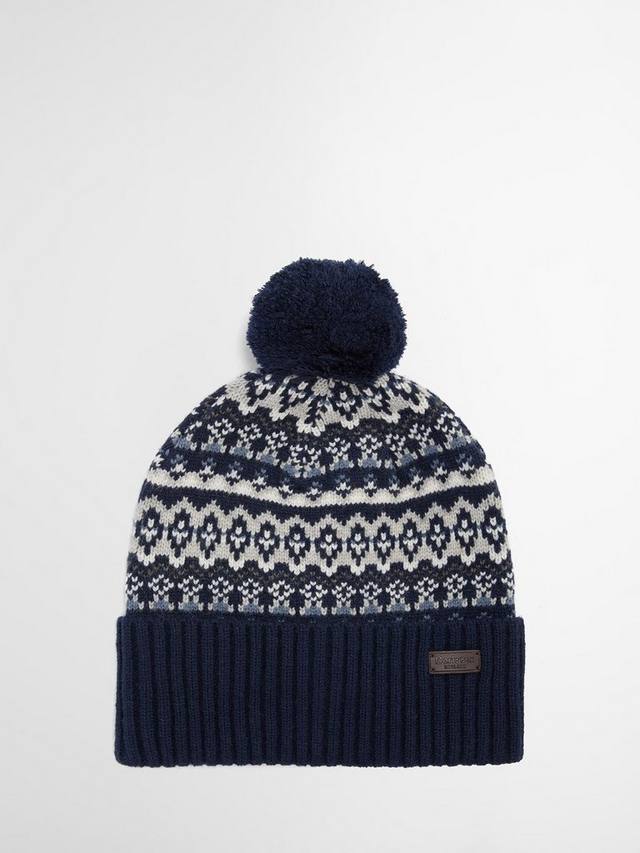 

Вязаная шапка Marlow в стиле Fair Isle Barbour, Navy