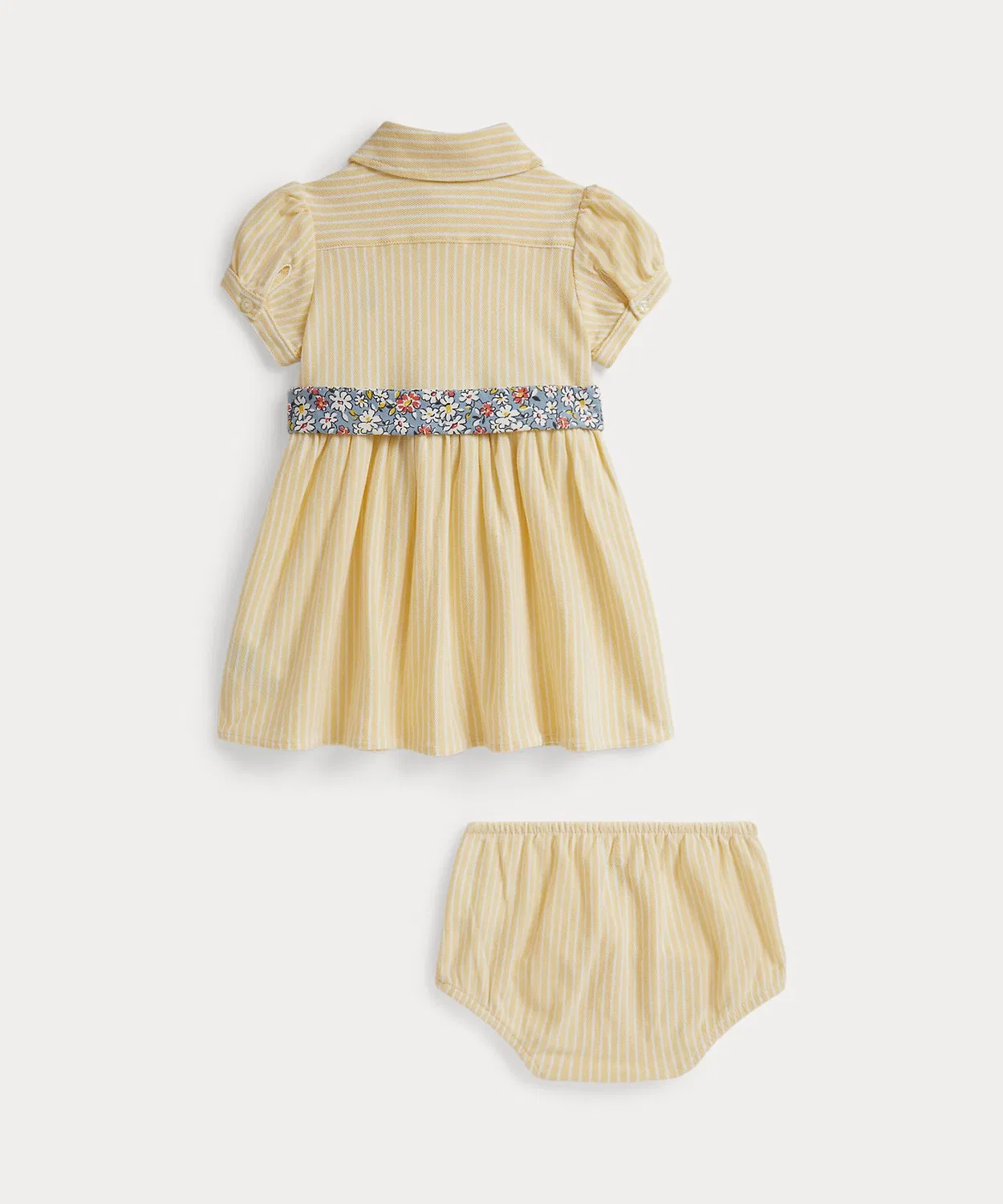 Платье-поло с поясом и шортами Ralph Lauren, хлопковое, жёлтое — фото 2