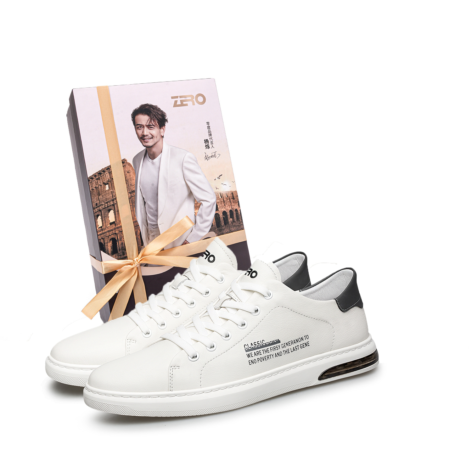 

Мужские скейтерские кеды ZRO Low Top, белые