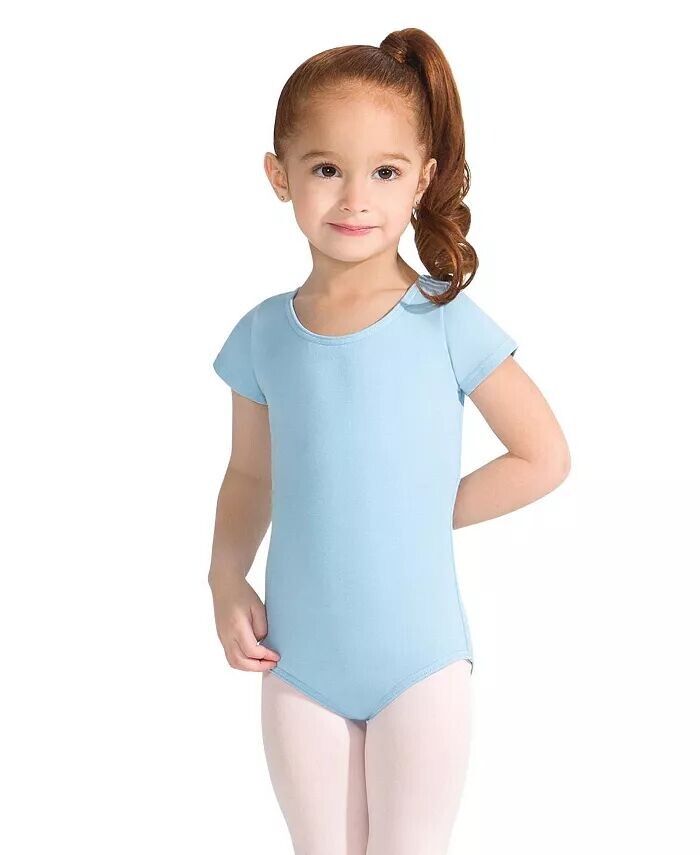 

Классический купальник для девочек с короткими рукавами Capezio, синий