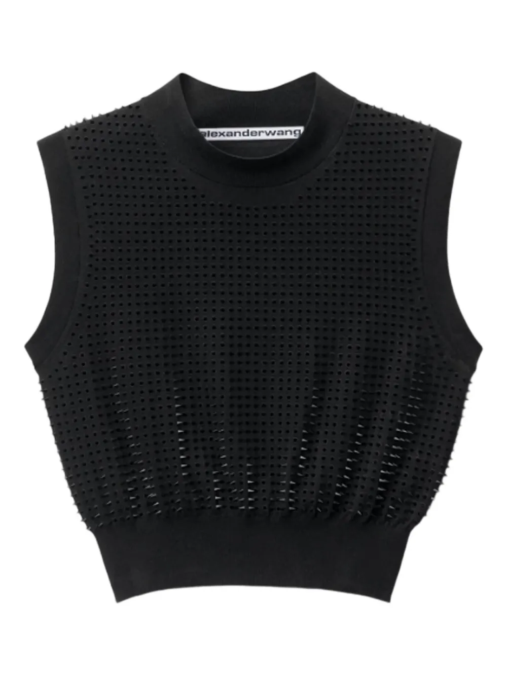 

Сетчатый топ без рукавов Alexander Wang, черный