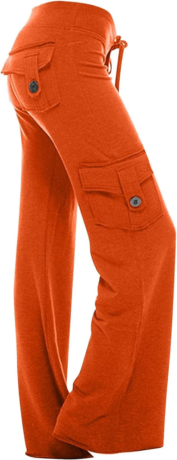 Брюки женские зауженные с заниженной талией, Generic, цвет A04_orange