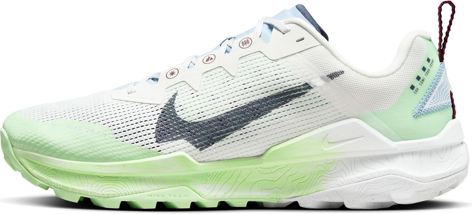 

Мужские кроссовки для бега NIKE Wildhorse 6, Summit White Thunder Blue Vapor Green