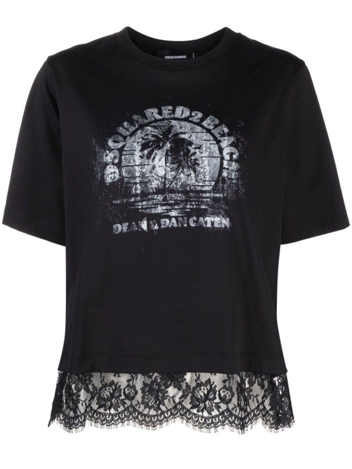 

Dsquared2 футболка с логотипом, черный