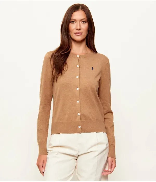 Кардиган regular fit Polo Ralph Lauren, коричневый