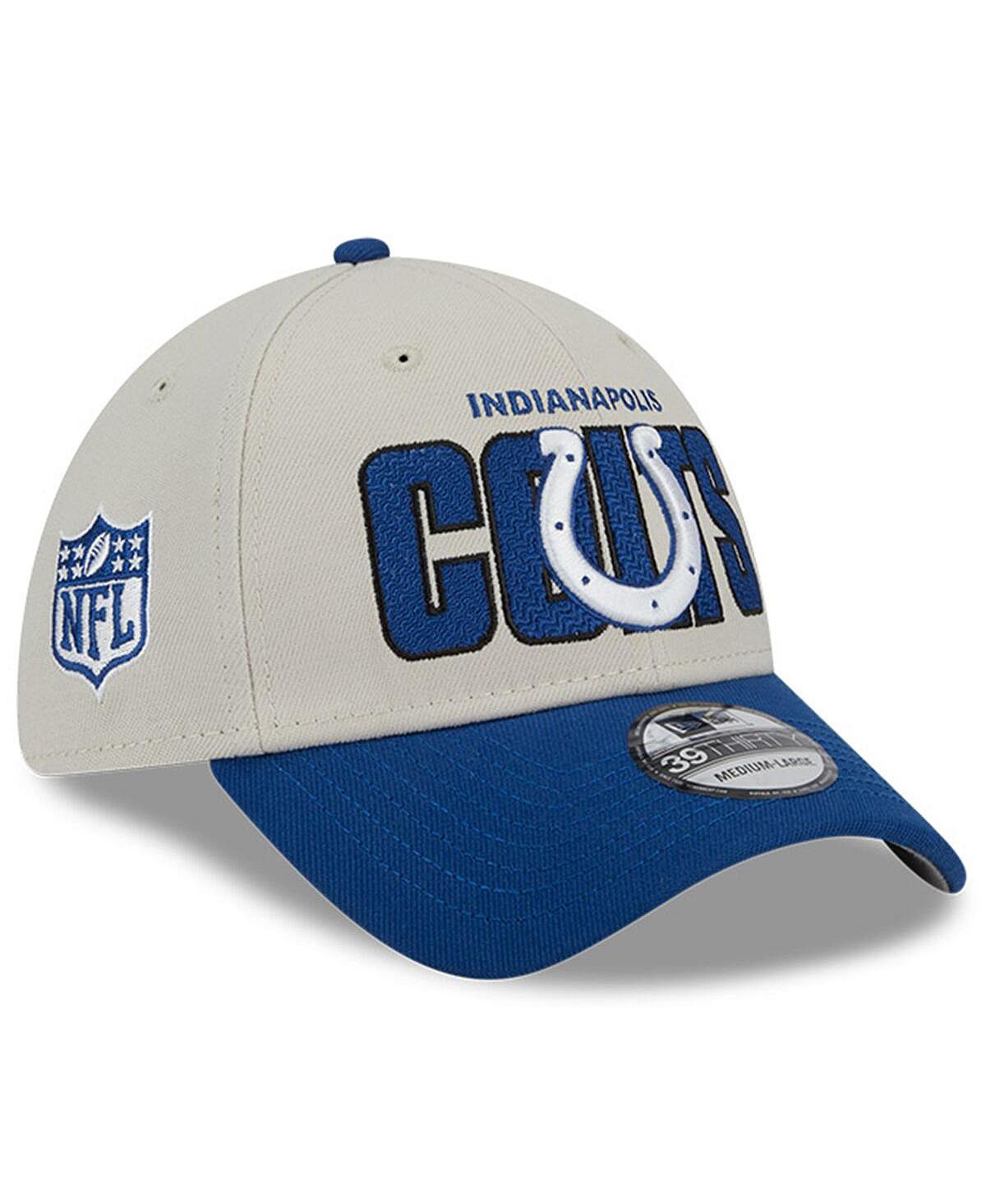 

Мужская кепка Stone, гибкая кепка Royal Indianapolis Colts 2023 NFL Draft 39THIRTY New Era