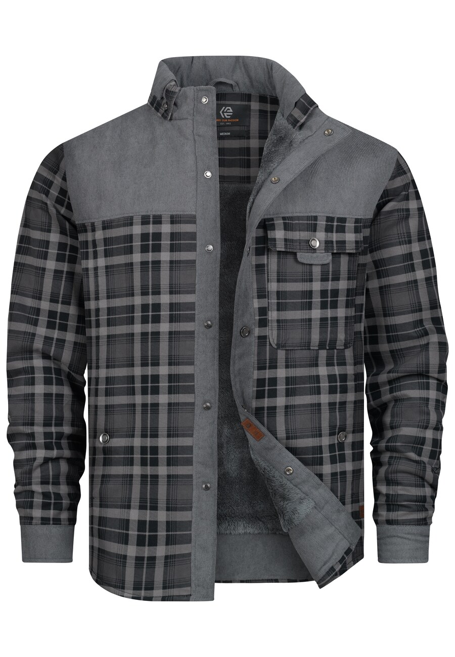 

Демисезонная куртка INDICODE JEANS Holz, Anthracite/Light grey/Dark grey