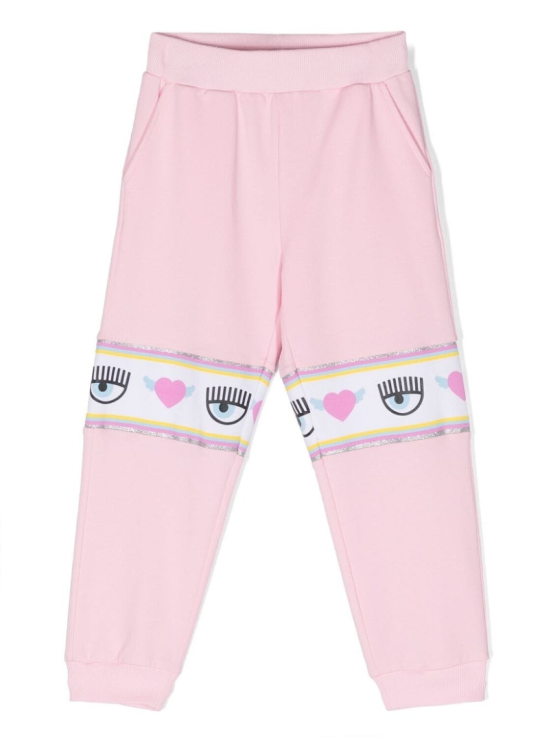 

Chiara Ferragni спортивные брюки Maxi Logomania из джерси, розовый