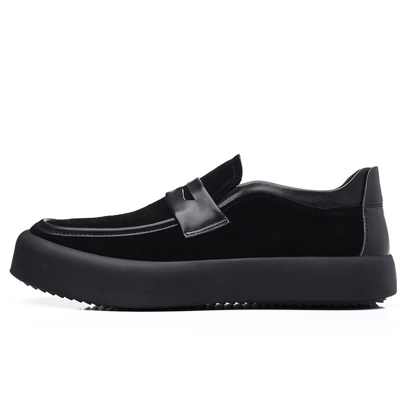 

Туфли мужские Men"s Casual Men Low-Top Bellum Han, цвет Black leather