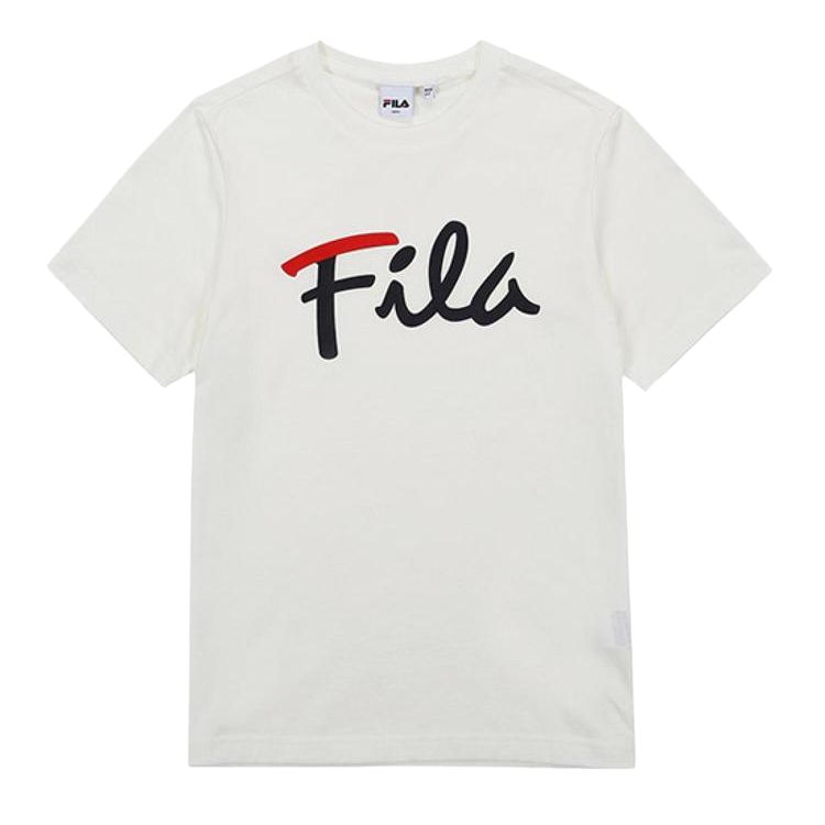 

Fila Мужская белая футболка с круглым вырезом, умеренно прямой крой, Белый, Fila Мужская белая футболка с круглым вырезом, умеренно прямой крой