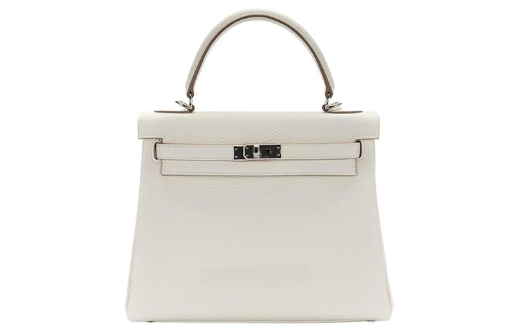 

Сумка Kelly Togo из телячьей кожи, обычная, женская, 0T, цвет гриб белый HERMES