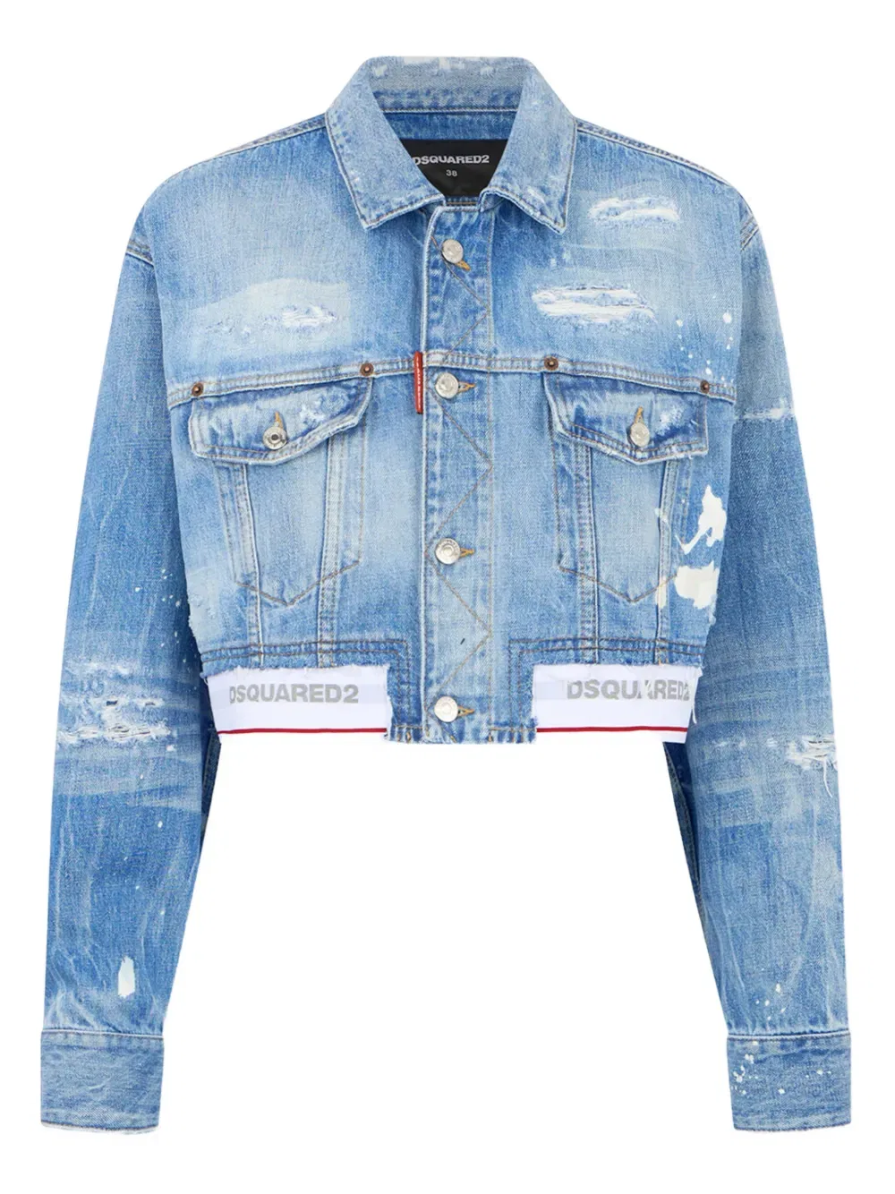 Светлая джинсовая куртка Dsquared2, синий