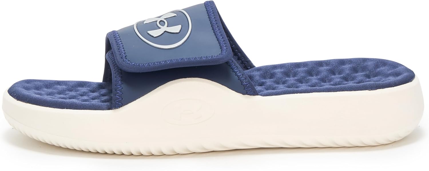 Under Armour мужские сланцы Ignite Pro 8, (410) Midnight Navy/White Quartz/Super Pink — фото 2