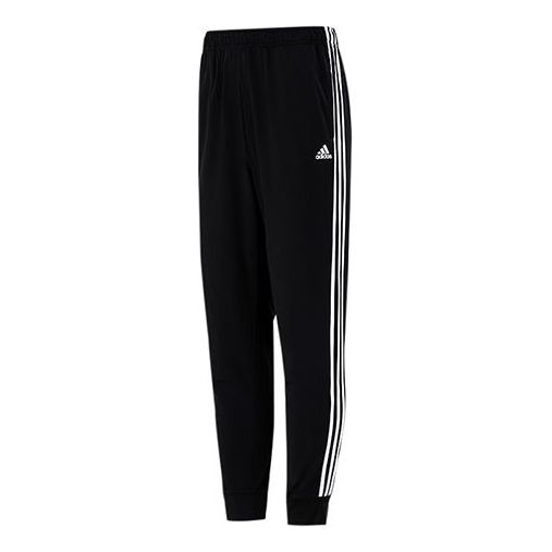 

Спортивные штаны Men's adidas 3s Jog Tp Tri Stripe Splicing Bundle Feet Sports Pants/Trousers/Joggers Autumn Black, черный