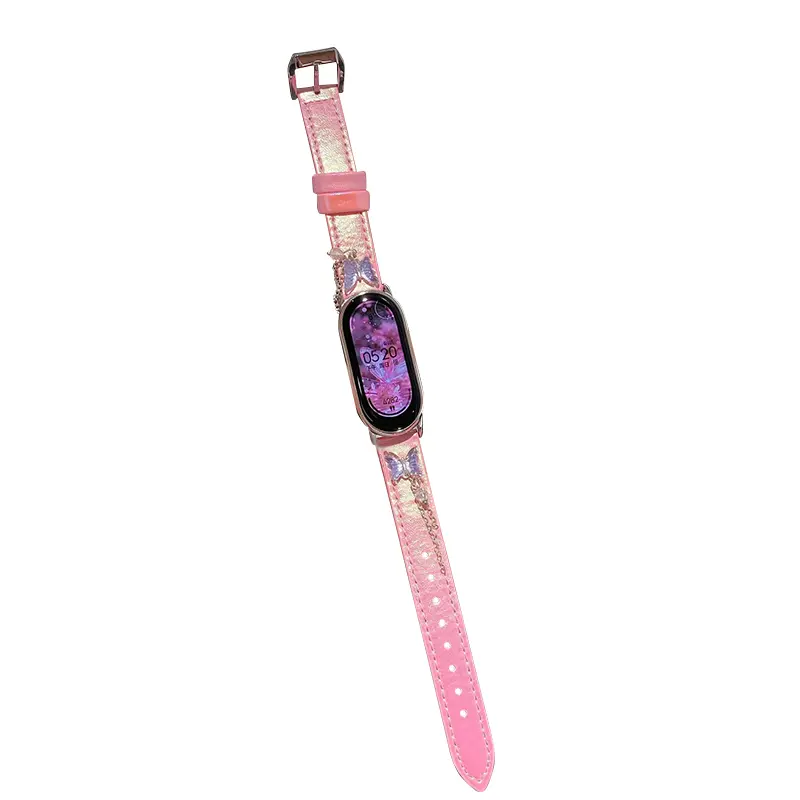 

MSSM Часы Watch Band Xiaomi Compatibility Leather, Shimmer Fuchsia