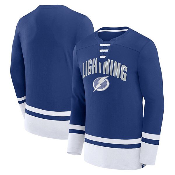 

Мужская футболка tampa bay lightning с длинным рукавом и шнуровкой Unbranded