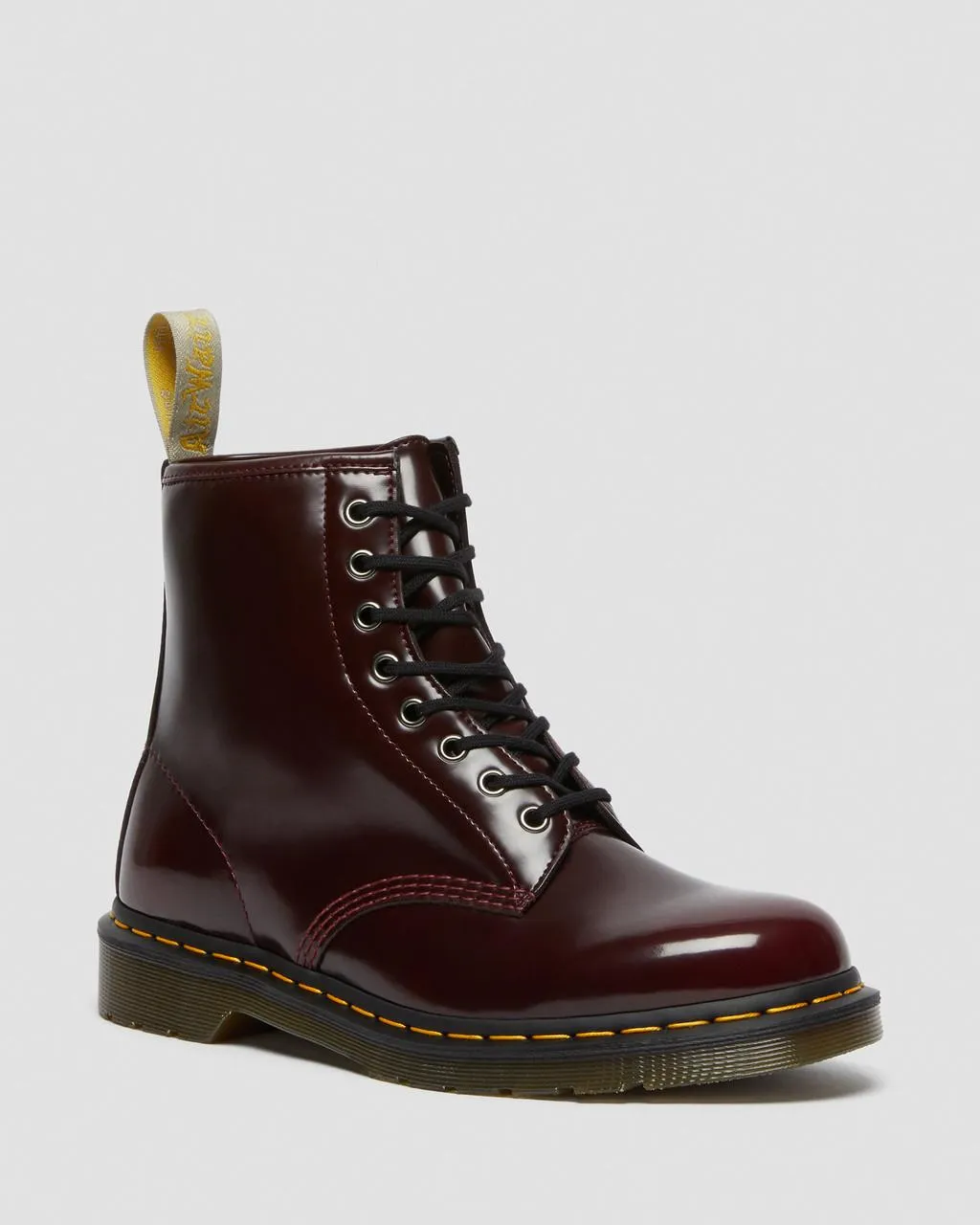 

Ботинки Dr. Martens Vegan 1460 на шнуровке, цвет Cherry Red — Oxford Rub Off