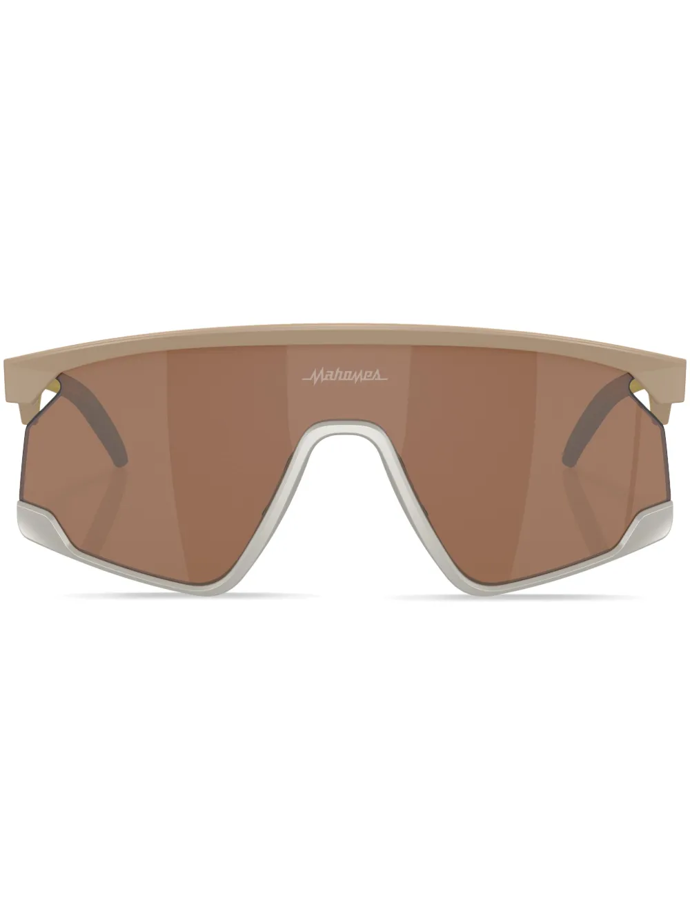 

Солнцезащитные очки в массивной оправе с логотипом Oakley, коричневый
