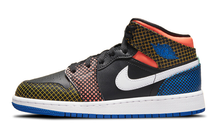 

Jordan 1 Mid MMD Multi-Color Grid GS