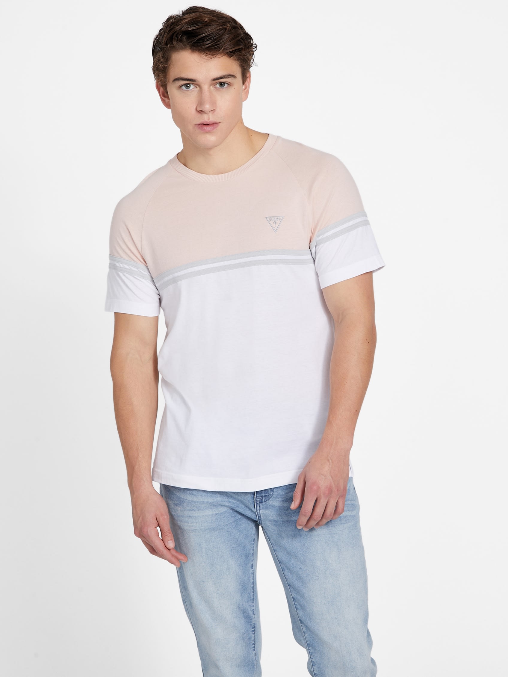 

Футболка Eco Kido Color-Block Guess Factory, цвет vapor rose