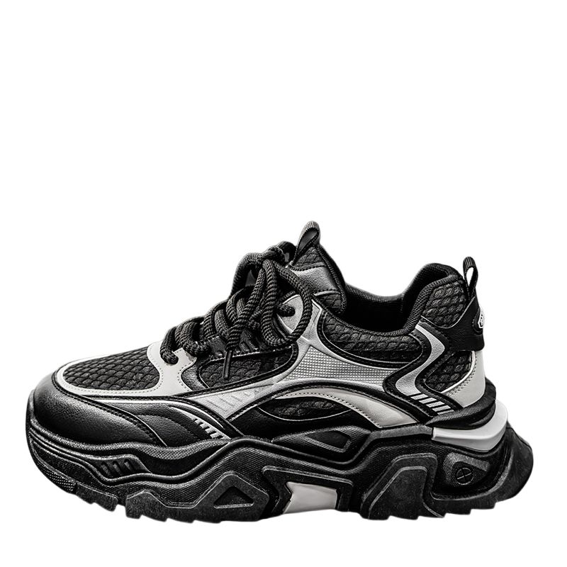 

VAEL Амортизирующие нескользящие износостойкие дышащие низкие массивные кроссовки мужские - Black, цвет Black