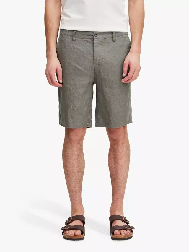 

Шорты Casual Friday Pandrup Linen, цвет agave/green